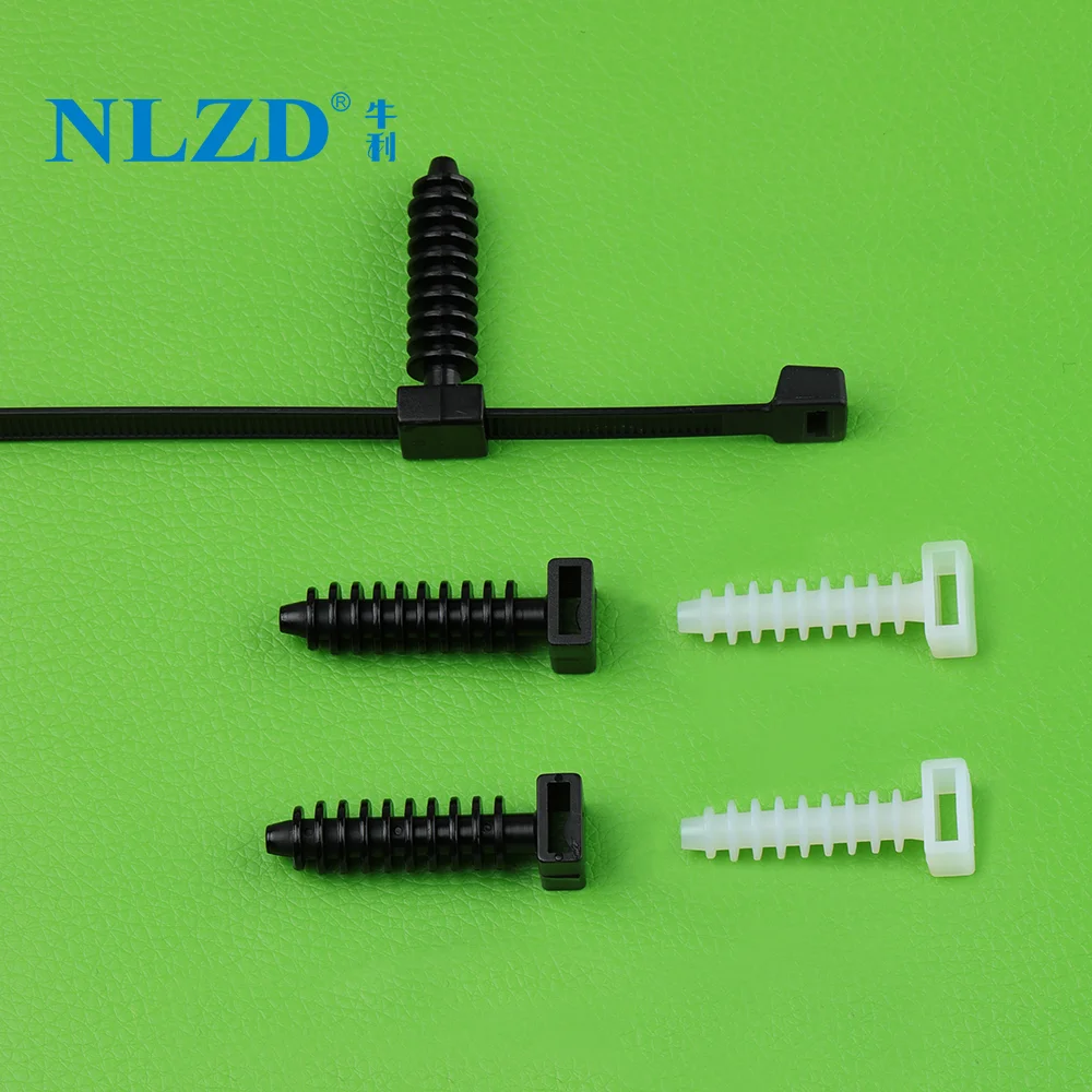 Plastic Nylon Cable Tie Mount Screw