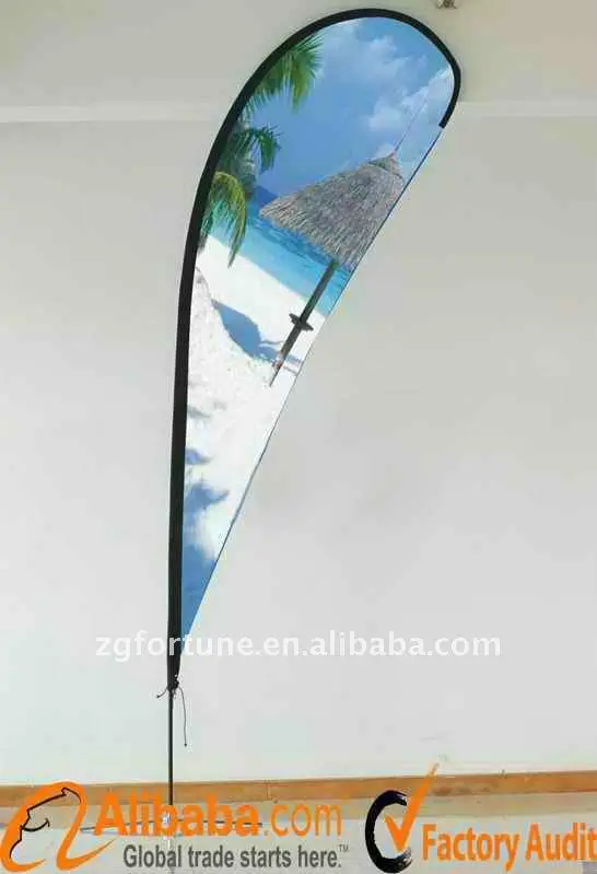 Оптовая 5 м наружная реклама пляж флаг баннер