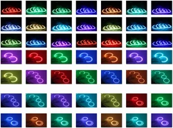 Fog light 80mm 90mm led rgb angel eyes halo rings for led fog lamp headlight
