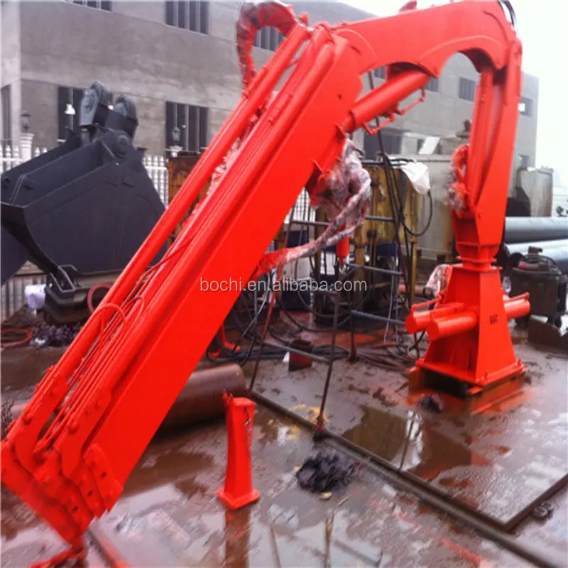 Marine Deck Hydraulic Knuckle Telescopic Boom Crane