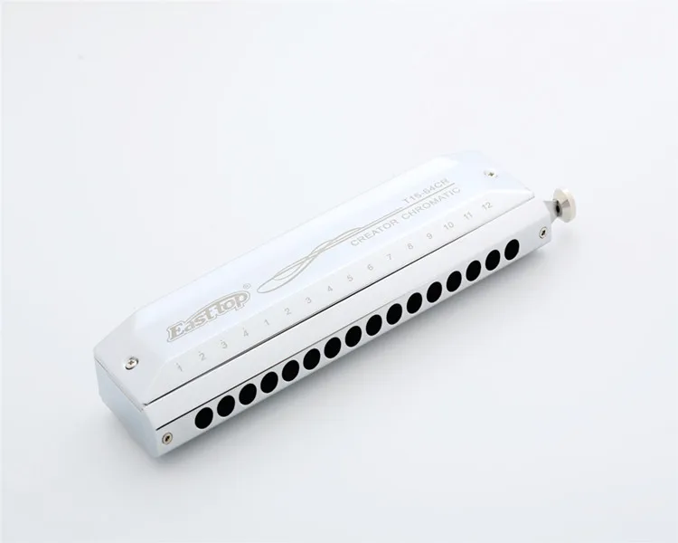 
Easttop 16 holes brass comb with silver colour chromatic harmonica china manufacture 