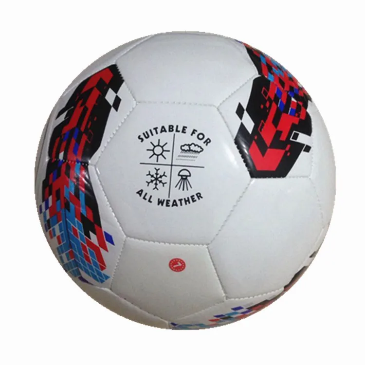 new outdoor sports football white custom logo size 5 ball soccer