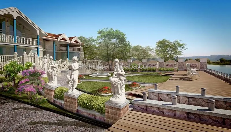 Bisini luxury 3D rendering for villa,3D interior design