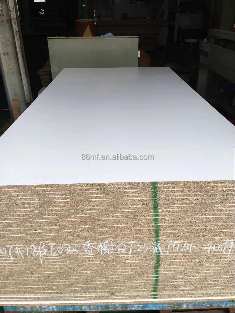 
Different thickness white melamine chipboard for furniture use 