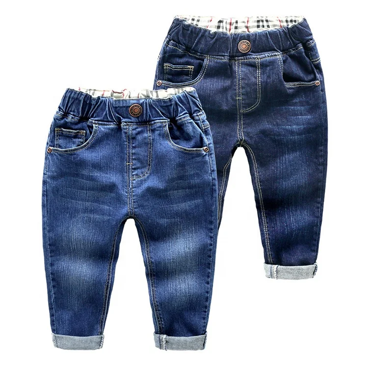 
In stock item high quality denim pants wholesale kids jeans trousers 
