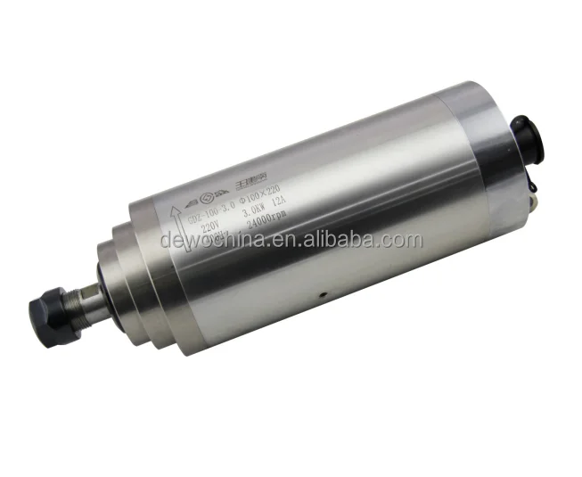 factory direct sale gdz100-3 3kw engines water cool spindle motor cnc