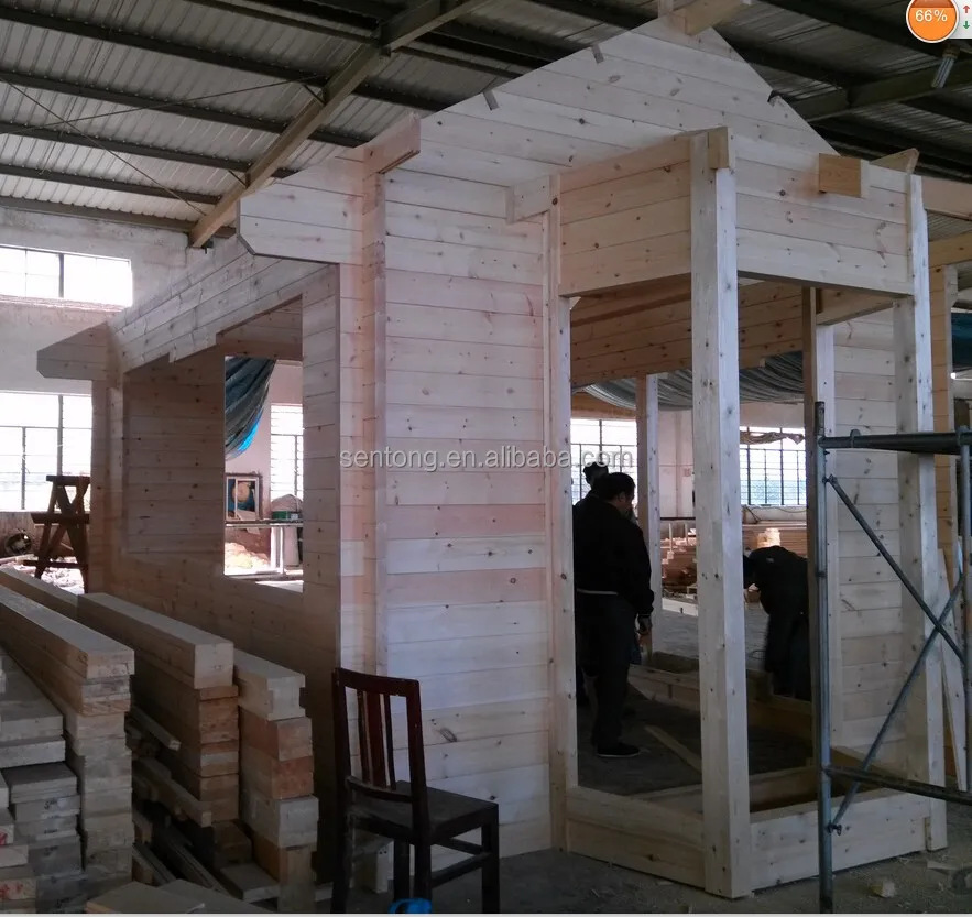 2017 20 M2 Modern Design Prefab Log Cabin Kit for Sale