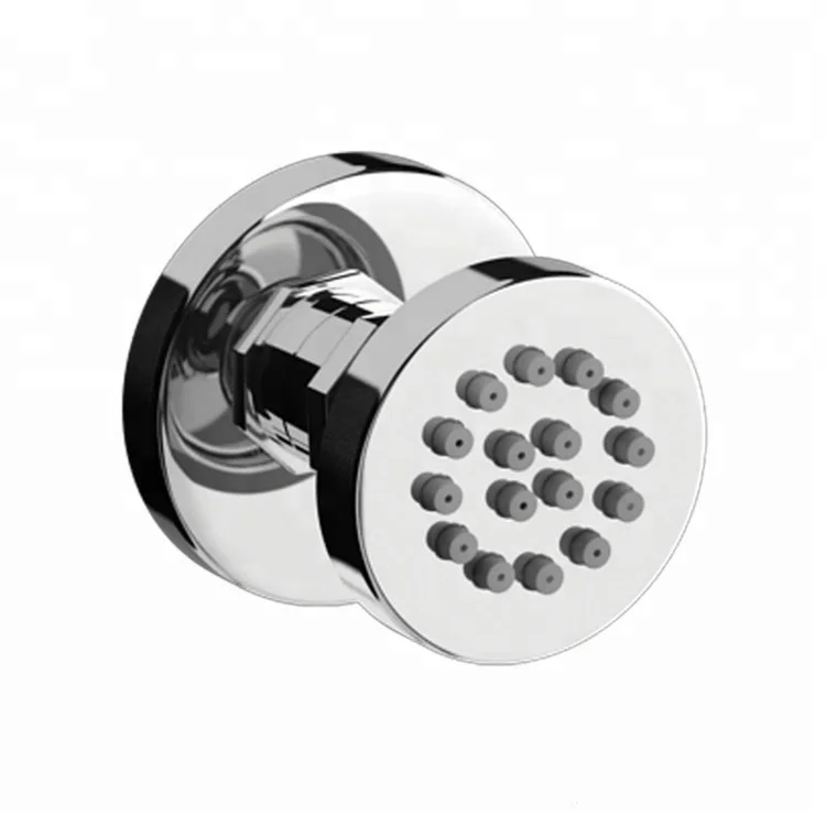 Bathroom Solid Brass Square Chrome Plated Body Shower Spray Jets Shower Head Sprayer Set Saving Water Massage Body Jet