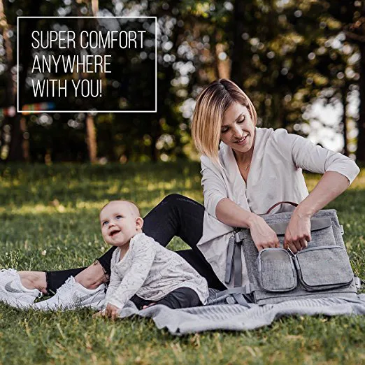 wholesale Baby 3 in 1 Portable Bassinet waterproof Diaper Bag travel mummy diaper bag