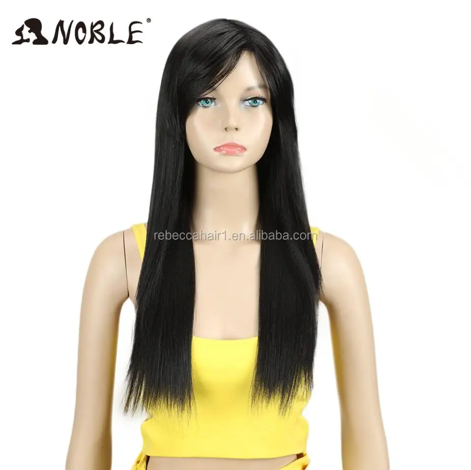 Noble cheap wigs with lowest price none remy synthetic hair wigs for black women heat resistant wigs