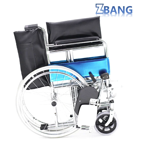 Cheap Price lightweight Standing Folding Remote Used Manual Wheelchair for Sale