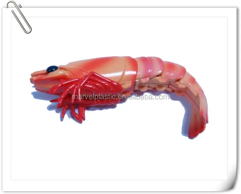 
Ocean miniature plastic shrimp figure toy 