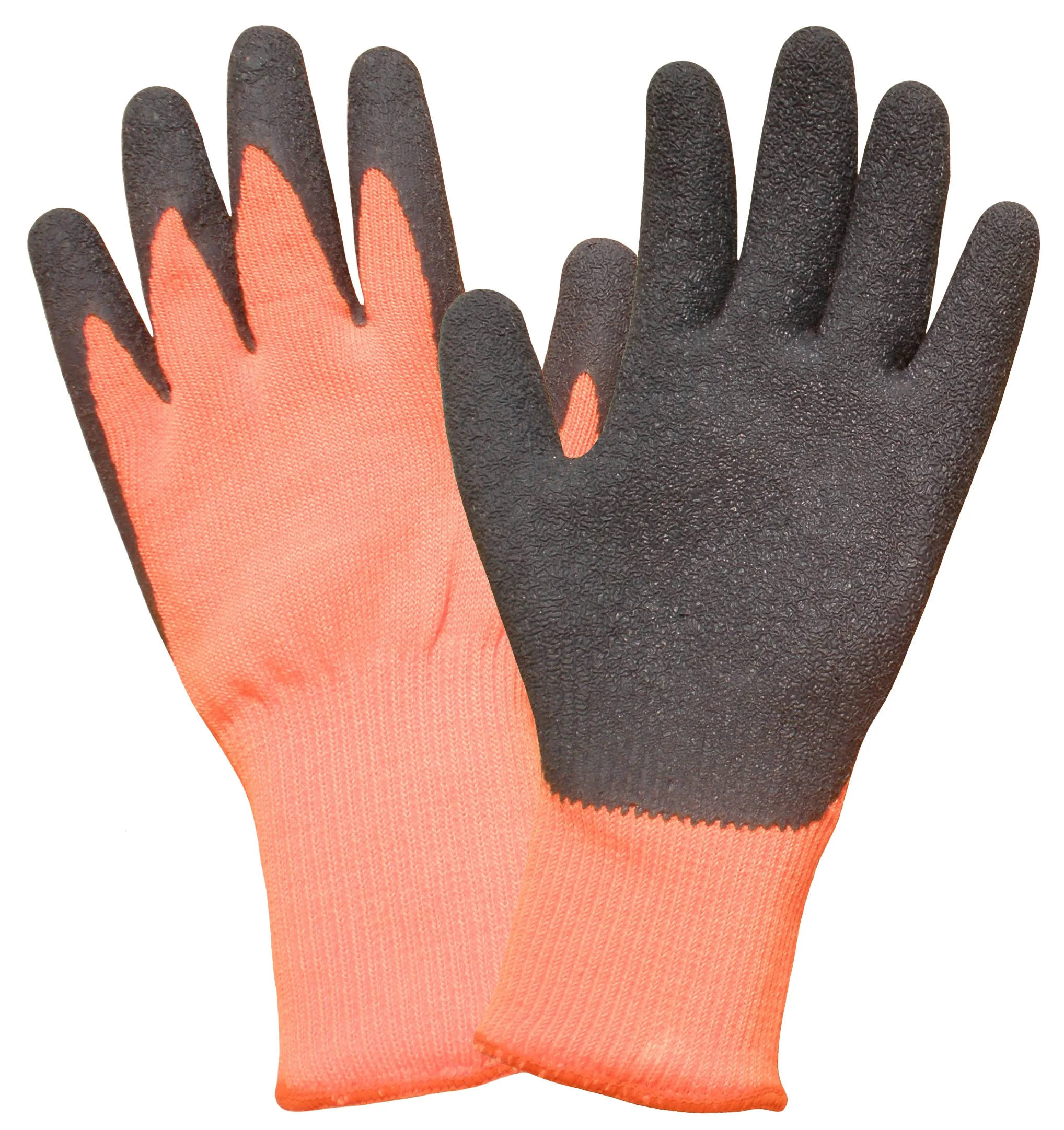 13G Red Polyester Lining With Anti-slip Latex Coated Wholesale Work Gloves made in china for Assembly  Worker