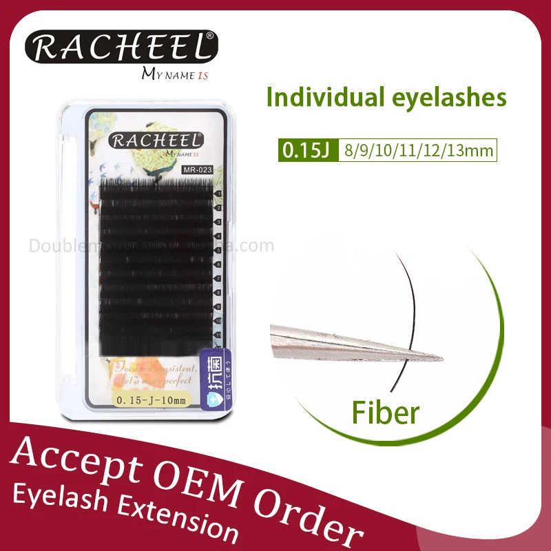 RACHEEL official grafted eyelash 12 rows of single 0.15J fiber hair 8-13mm planting eyelash manufacturers wholesale