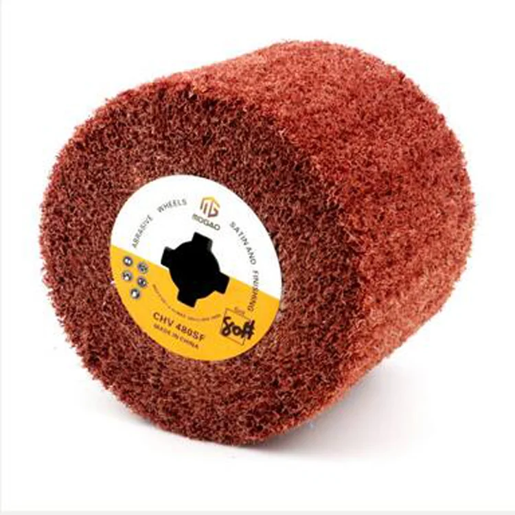 Non woven wire drawing polishing wheel polishing roller