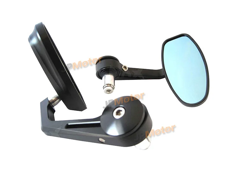 JPMotor Motorcycle Universal CNC Bar End Mirrors Moto Bike Rear View Mirrors Electrical Motorbike Cafe Racer Mirror