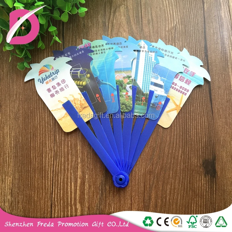 
Custom printed hand held folding fans /cheap transparent plastic hand crank fan 