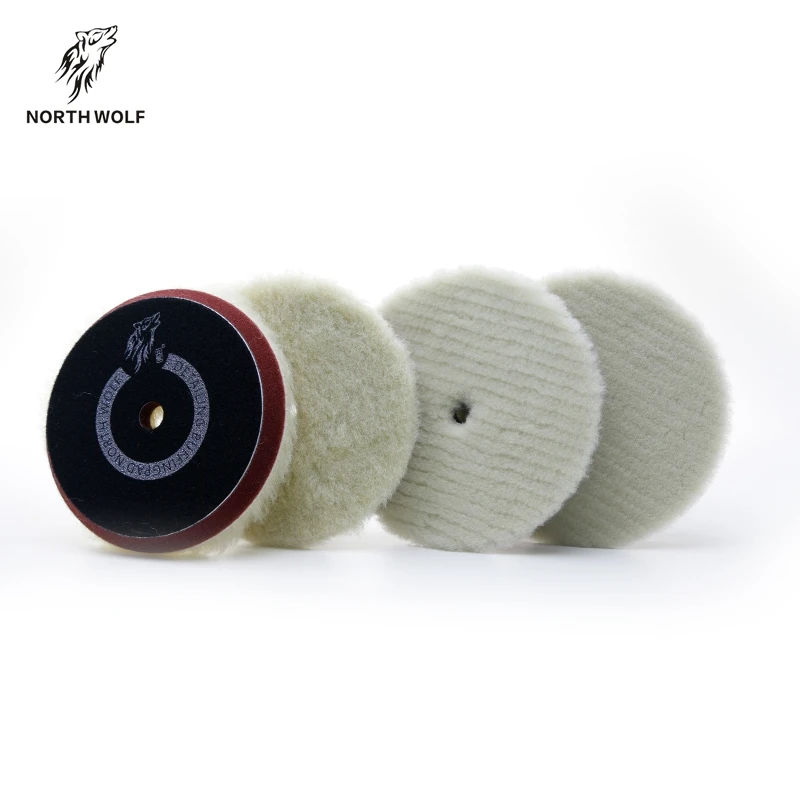 
Aggressive wool hard backing 5 inch car care japan polishing pad buffing pad wool 