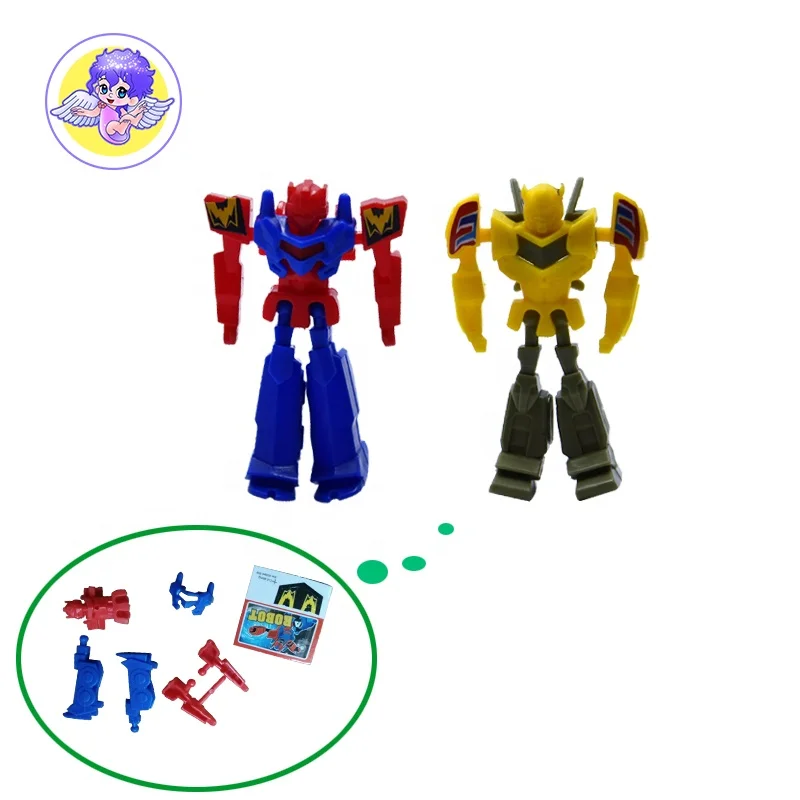 2 модели смешанные Прохладный герой головоломки собрать робот игрушка для детей