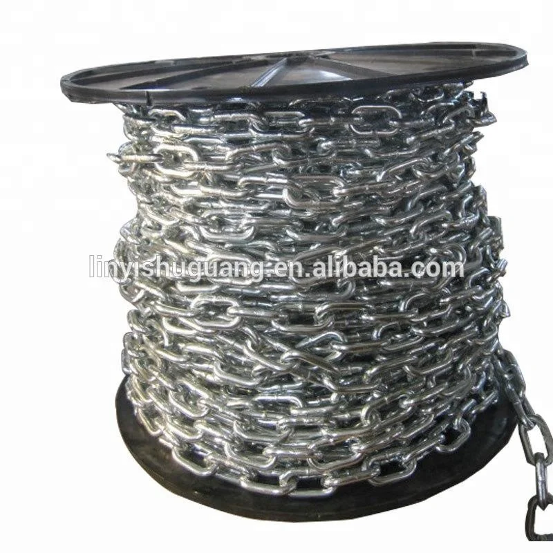 Mild Steel Chain Galvanized Medium Link Chain GI G30 Link Chain