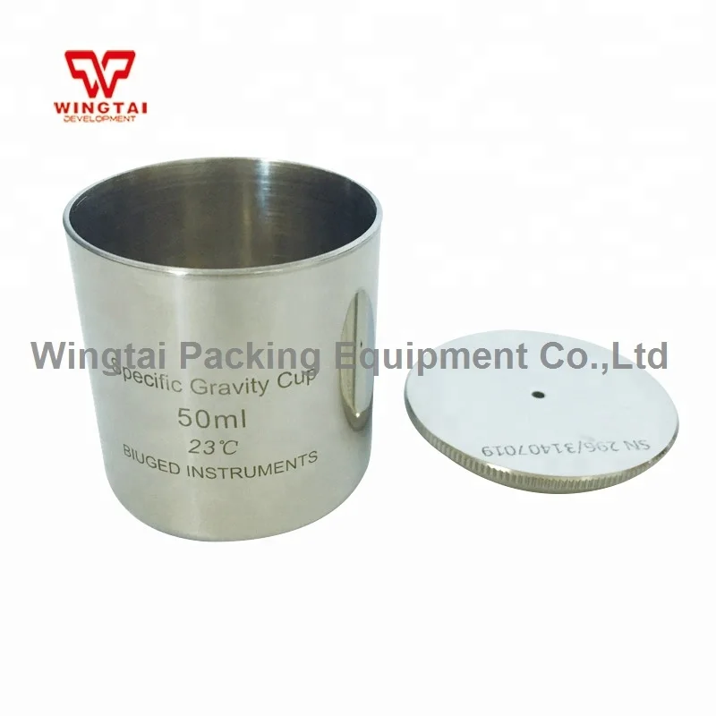 50ml, and 100ml Stainless Steel Specific Gravity Cup Density Cup