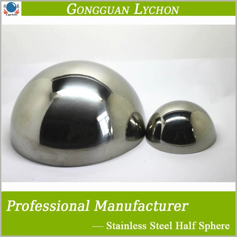 Hollow metal hemisphere 50mm 55mm stainless steel hollow half ball of 20mm-2000mm