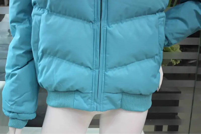 2021 Wholesale Ladies Bubble Coat Cotton Down Fabric Puffy Winter Jacket Women Ladies Winter Trench Coat Cropped Puffer