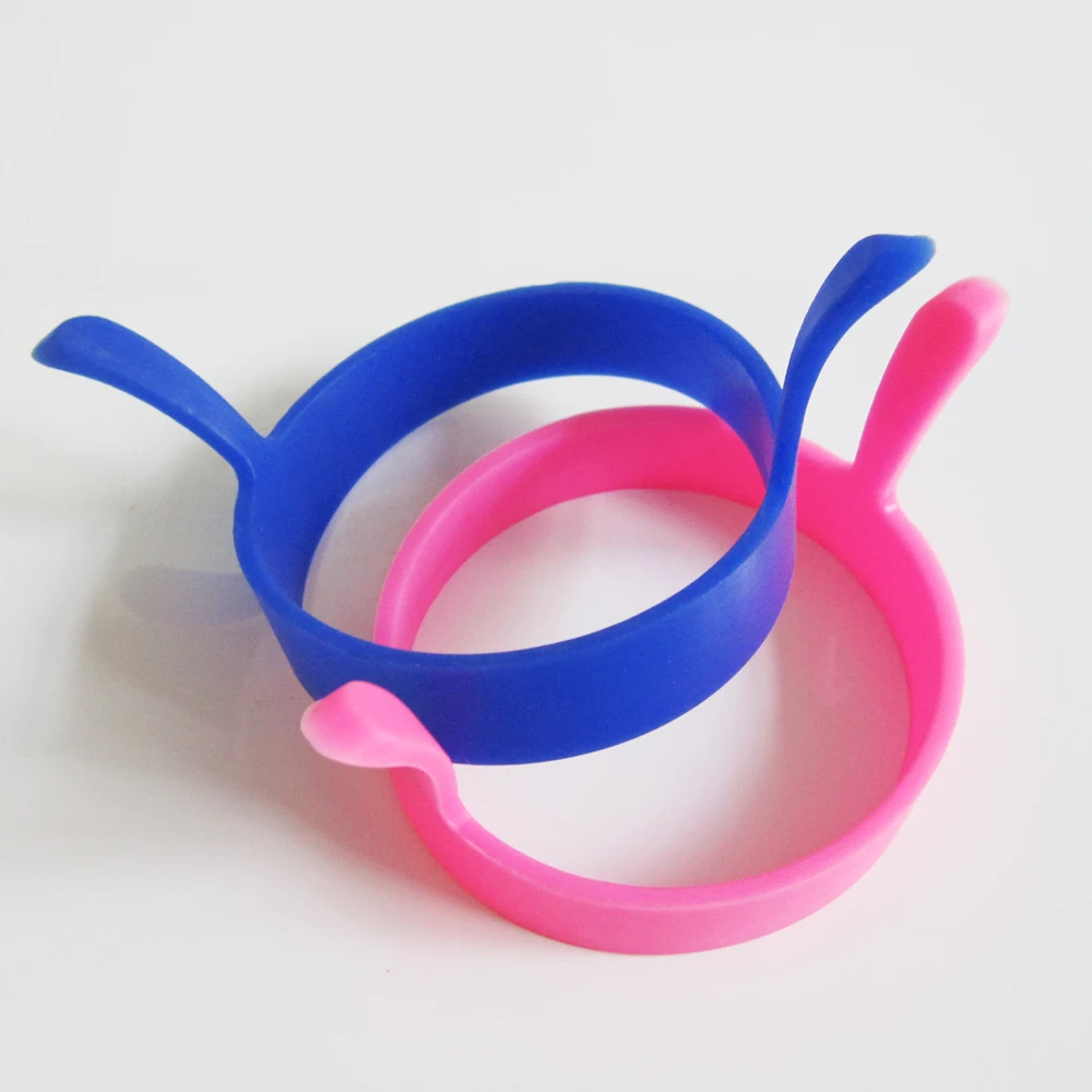 Microwave safe non stick silicone fried egg rings silicone egg mold round shape silicone molds for eggs