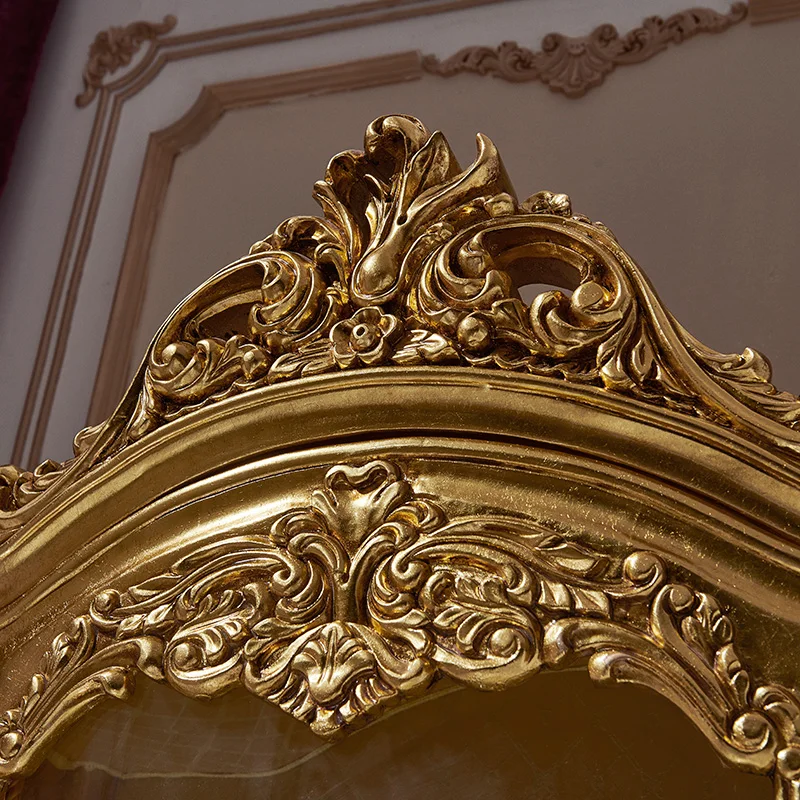 Classic living room furniture Hand made Luxury Italian Wooden Solid Wood Kitchen Cabinet