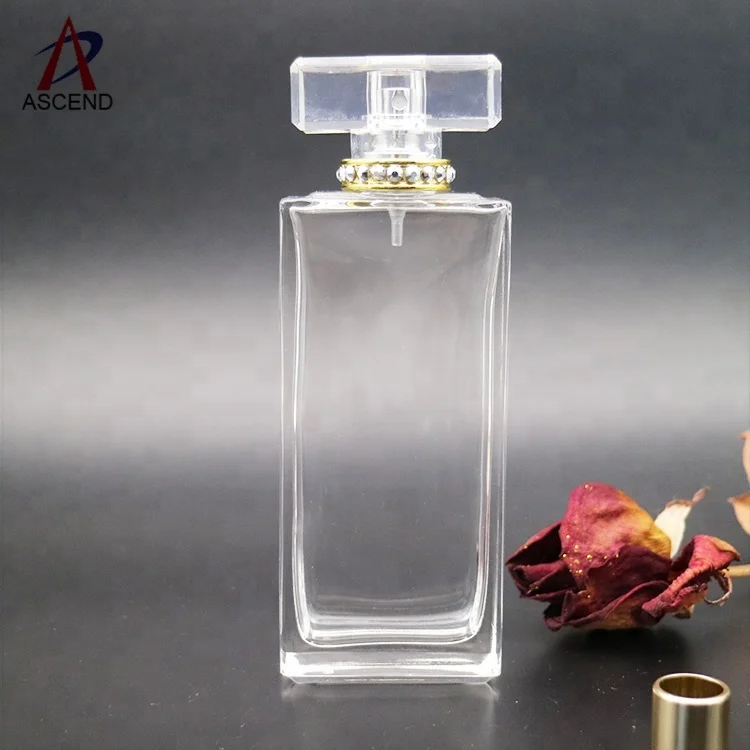 100ml empty square perfume glass bottle cologne spray bottle brands wholesale