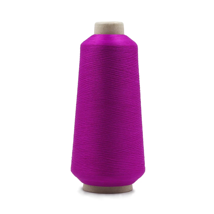 
210 stretch nylon tyre cord spandex covered yarn sock crochet rayon nylon low melting elastic yarn dope dyed fdy 