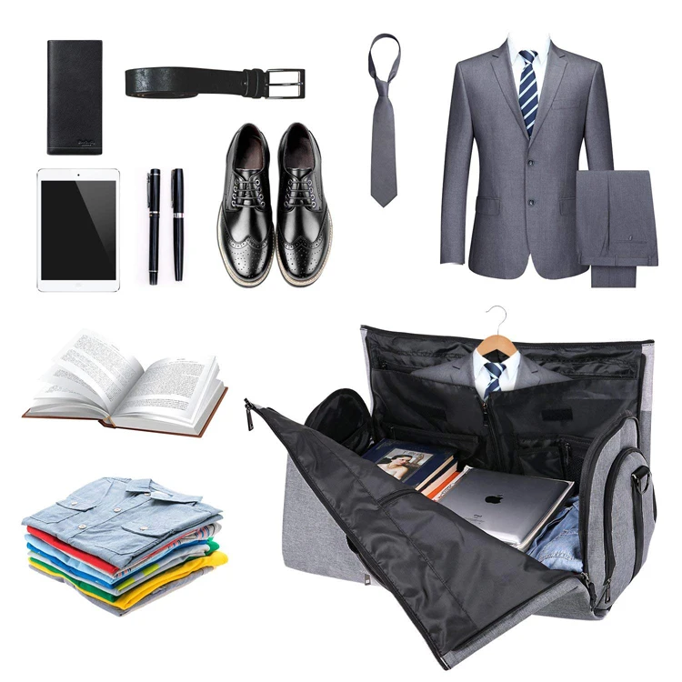 Versatile Business Travel Bags Companion: Foldable & Convertible 2-in-1 Garment Bags for Seamless On-The-Go Fashion Protection