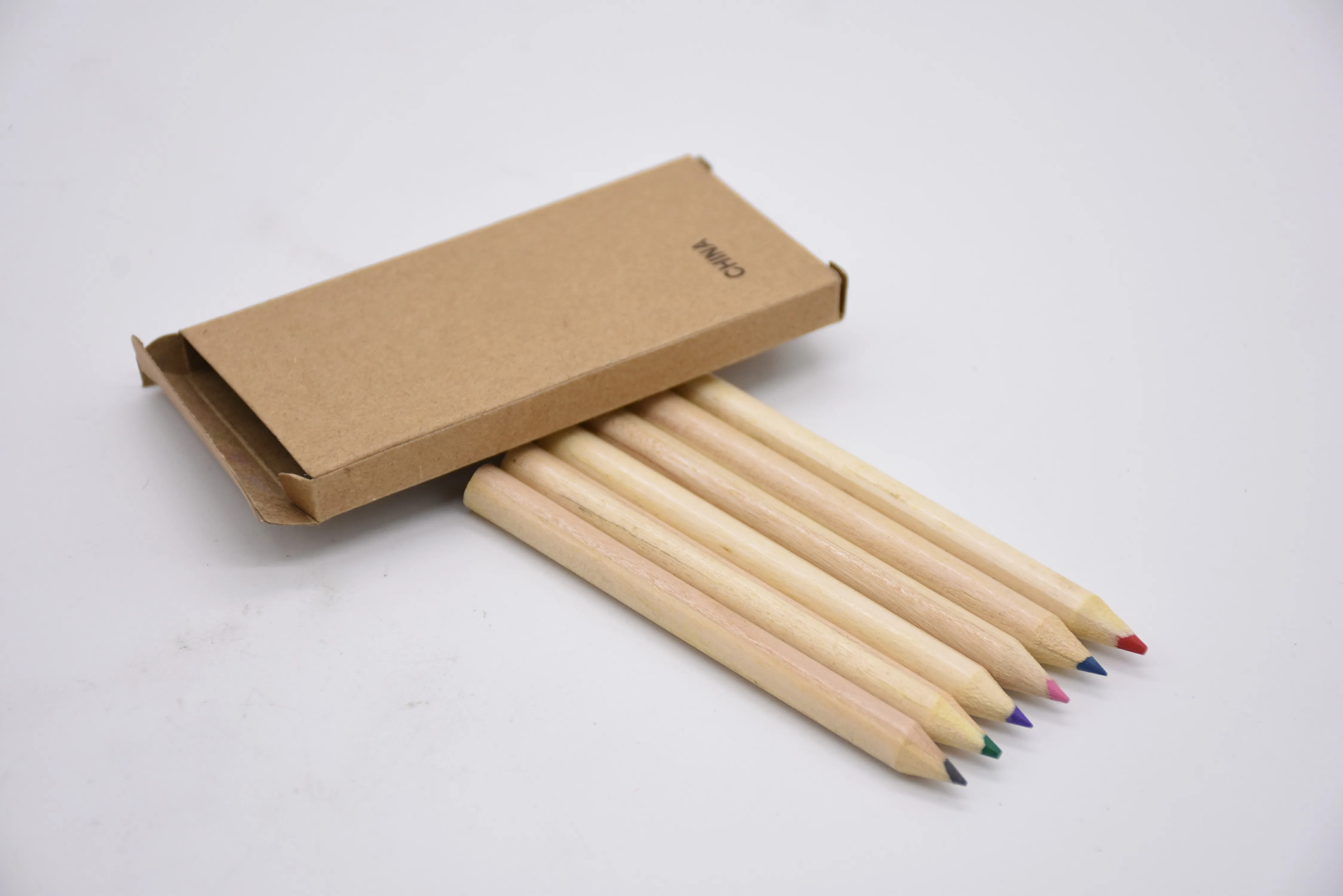 original wood manufacturer producing 12 color pencil in paper box