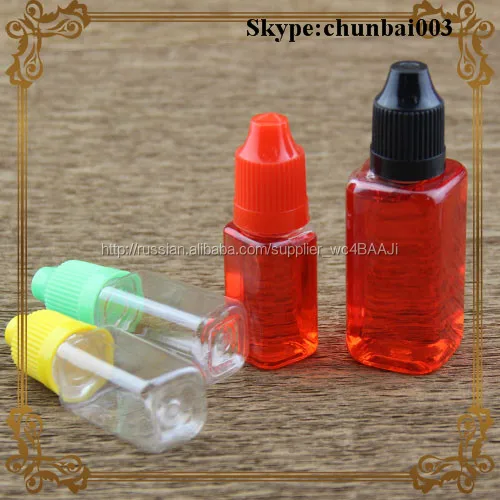 10 мл / 30 мл пластик пэт флакон капельница квадрат с защита от детей кап лонг совет