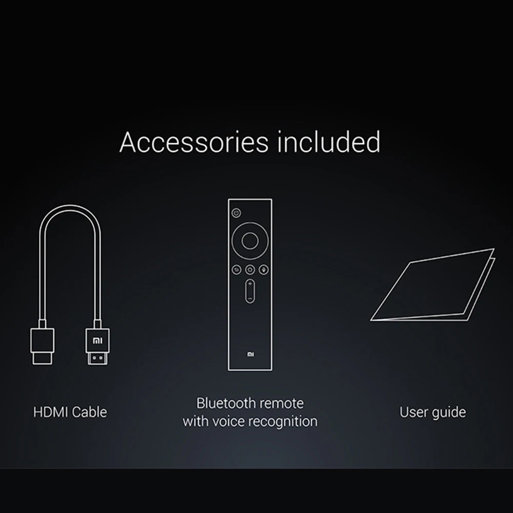 Xiaomi Mi Box Android TV 6.0 Set-top Box Netflix 4K Streaming H.265 VP9 HDR Video Support DTS Certified Voice Remote Control