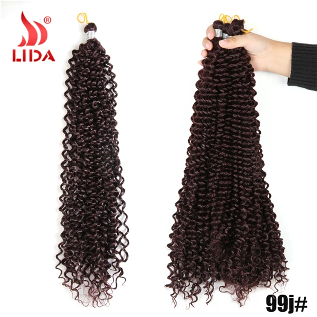 Lida Freetress water wave Curly Bohemian Crochet hook 100% Crochet braiding hair