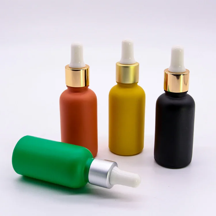 30 мл emty разноцветный разукрашеный эфирное масло флакон-капельница стеклянная бутылка для Аттар масла