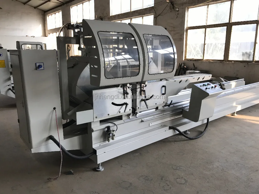 double head precision cutting saw machine / aluminum & pvc profile cutting machine
