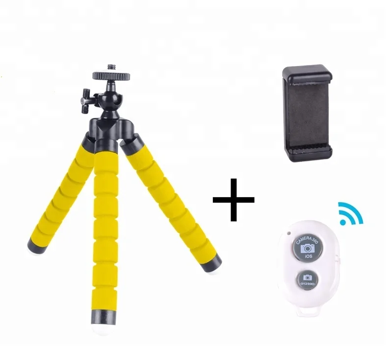 Kernel Cell Phone Tripod Stand - Flexible Tripod for iPhone or Android with Remote- Mini Tripod