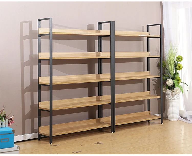 Flooring shelf display rack stand for groceries