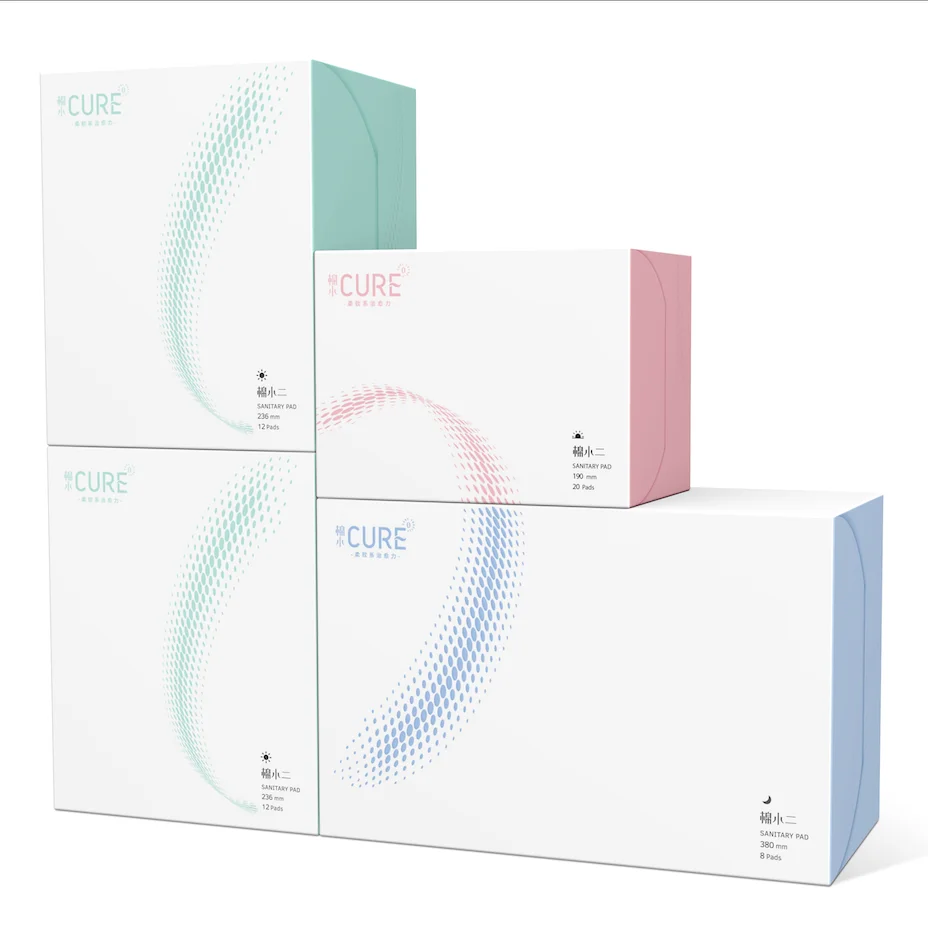 
BESUPER Natural Biodegradable Cotton Antibacterial Waterproof Ladies Sanitary Pads/ Panty Liners/ Sanitary Napkins 