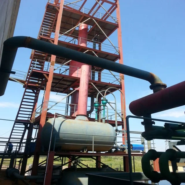 
Thin film evaporator and distillation tower 5Tons continuous base recycled oil sn150 