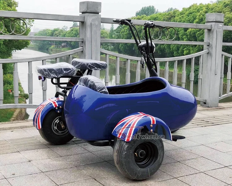 3 wheel electric scooter fat tire city coco electric motorcycle electric scooter 1500w 2 seat city coco scooter