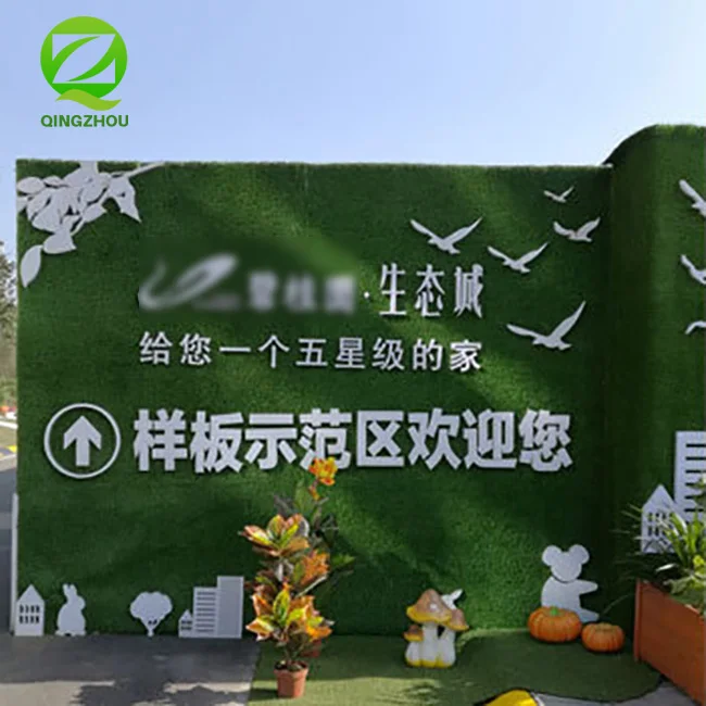 L003-3 Outdoor Decoration Turf Artificial Grass Synthetic Green Color 30mm Artificial Wall Grass