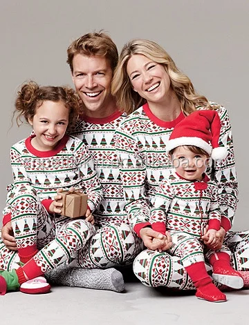 Christmas pajamas promotional funny clothing set wholesale boutique family clothes kids pajamas