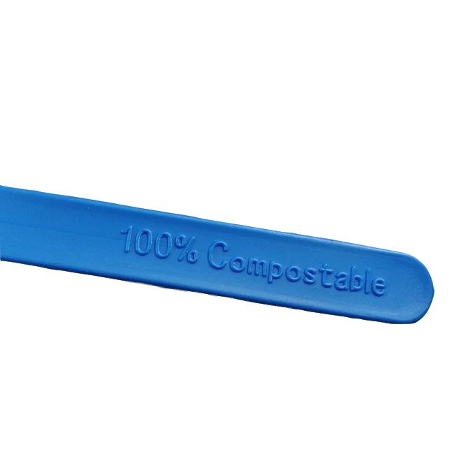 EcoNewLeaf 7 inch Disposable Tasting Spoons CPLA Bio Degradable Compostable Spoons 1000pcs