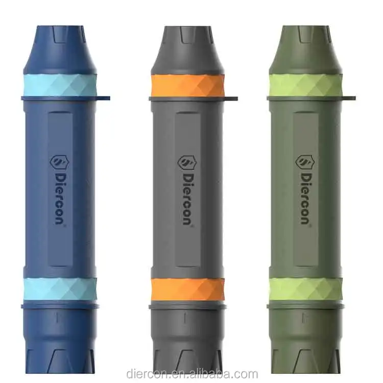 Diercon camping gear portable water purifier drinking water straw outdoor water filter (PS PRO)