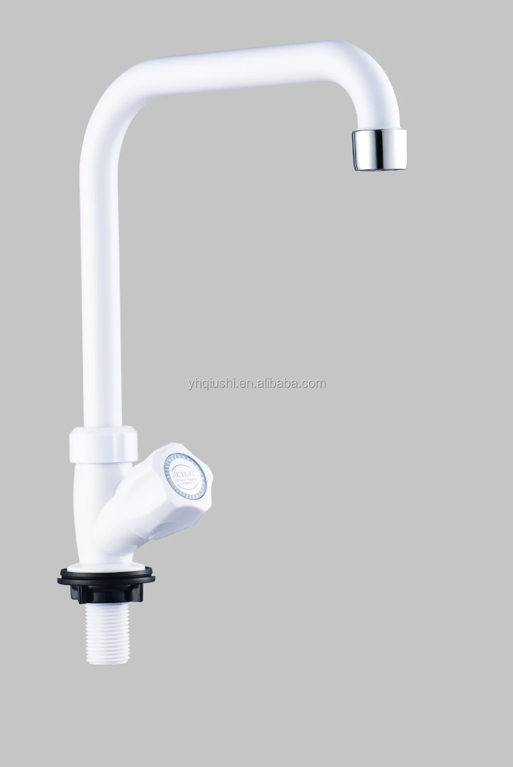2017 single outlet Swivel goose neck with right tap faucet with fixed nozzle (lf-02)