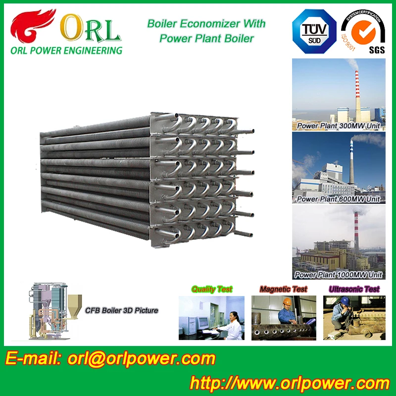 Нефтяная промышленность тепловой нефтяной котел экономайзера ASTM