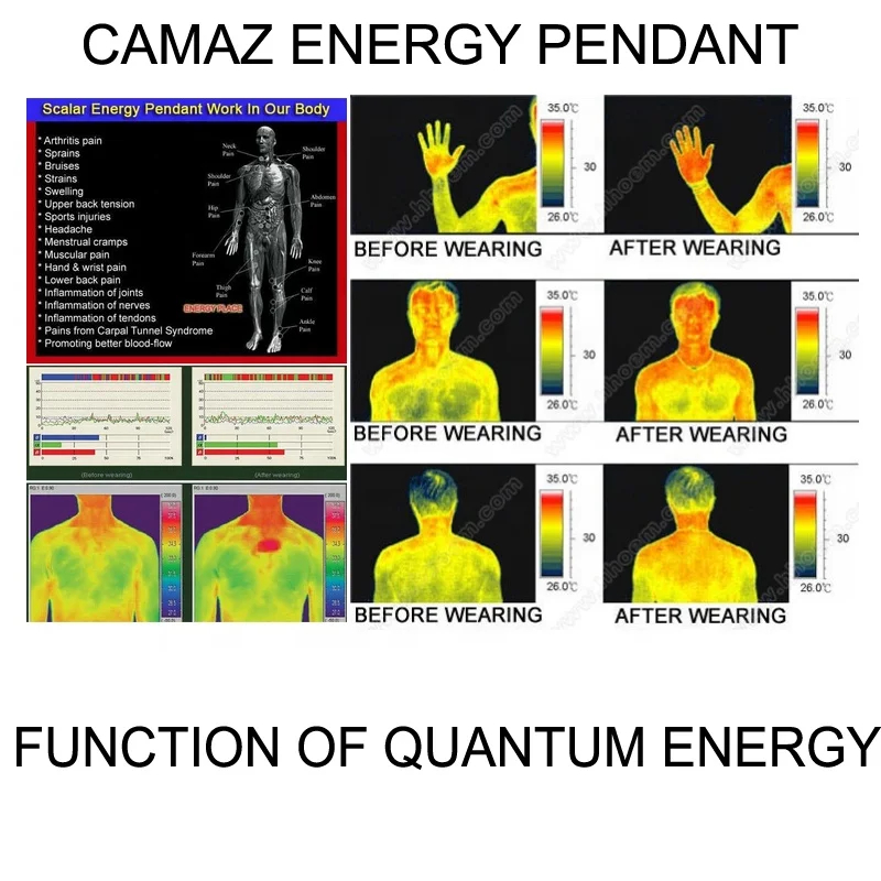Personalize quantum pendant original stainless steel with negative ions powder FIR Germanium Magnet with customize logo
